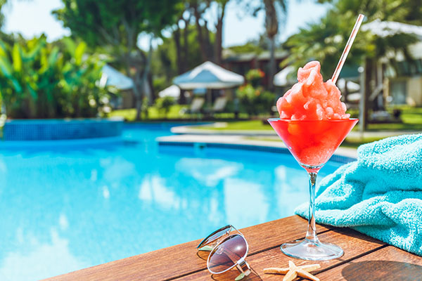 圧巻のプールビュー